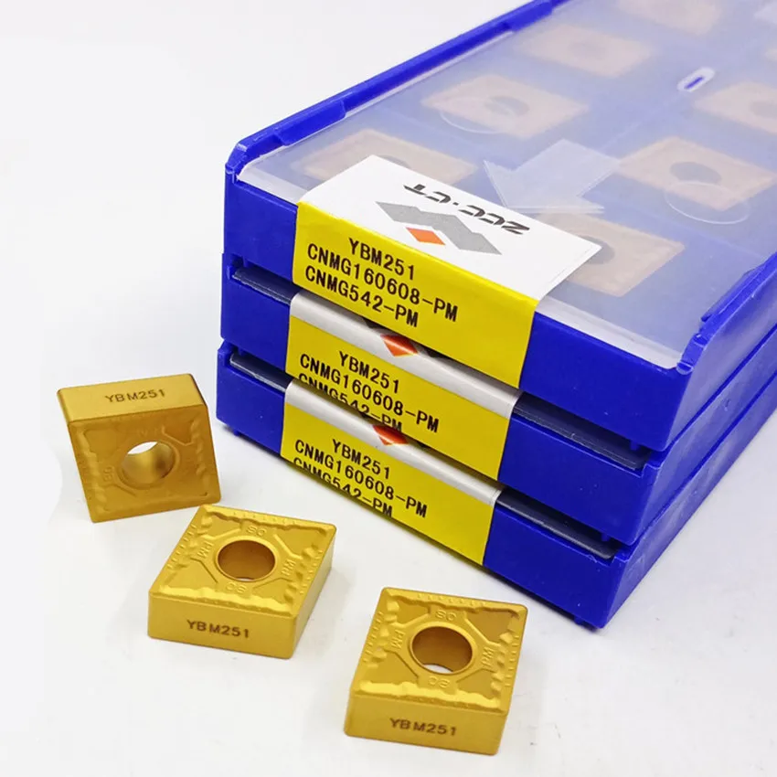 CNMG160608-PM YBM251 CNMG542 ZCC.CT CNC carbide inserts For Stainless steel M10-M30 10pcs/box