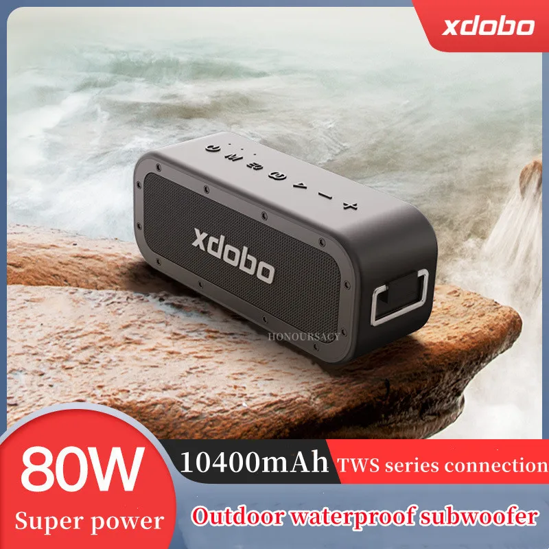 

XDOBO1983 plus 80W fever subwoofer Portable Outdoor waterproof Home Theater 360 surround Stereo TWS Wireless Bluetooth Speaker