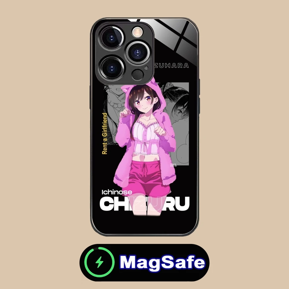 Чехол для мобильного телефона аниме chizulu Ichinose iPhone 16 15 14 13 12 11 Pro Max Plus Mini MagSafe