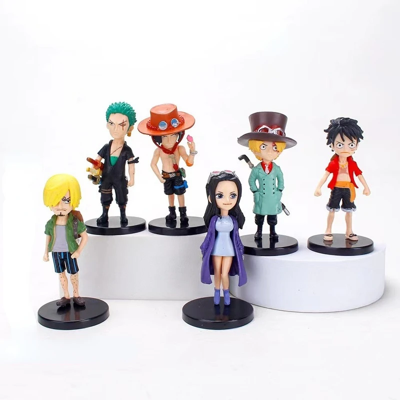 

6pcs/set 8cm Anime Figure One Piece Monkey D. Luffy Boa Hancock Roronoa Zoro Vinsmoke Sanji Shanks Nami Usopp PVC Action Figure