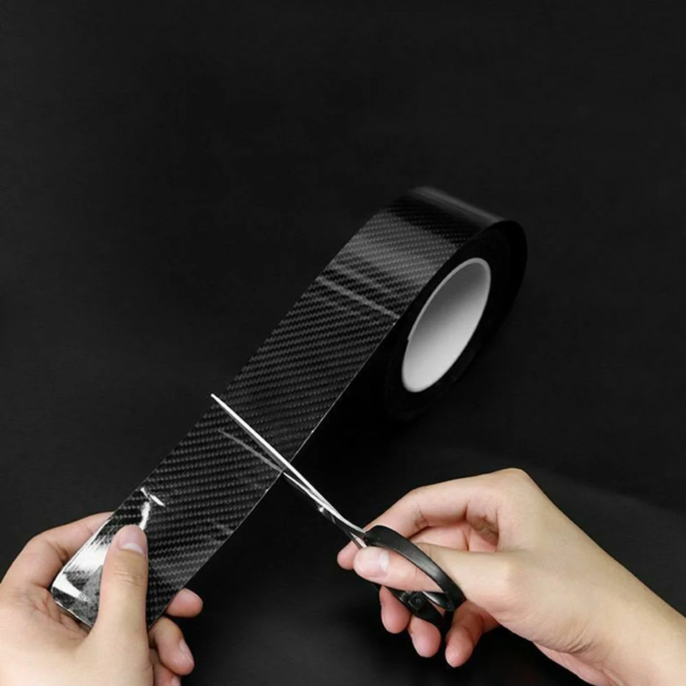 

Parts Sticker Replacement 5D Carbon Fiber Protector Sill Car Body Strip