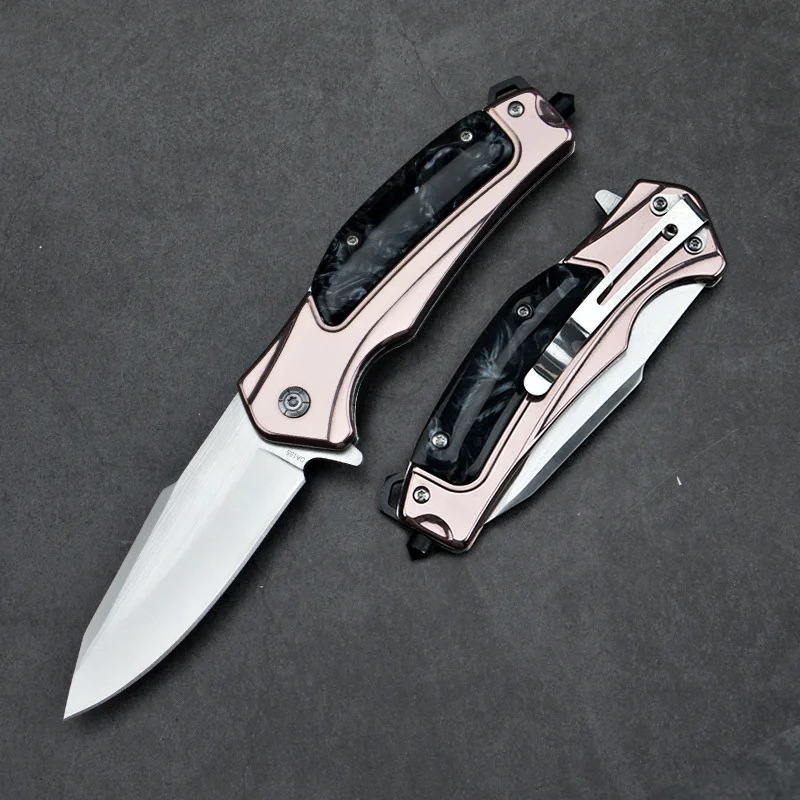 

2022 New Outdoor Folding Knife Camping Self-Defense Survival Hunting Knife High Hardness Travel Folding Knife