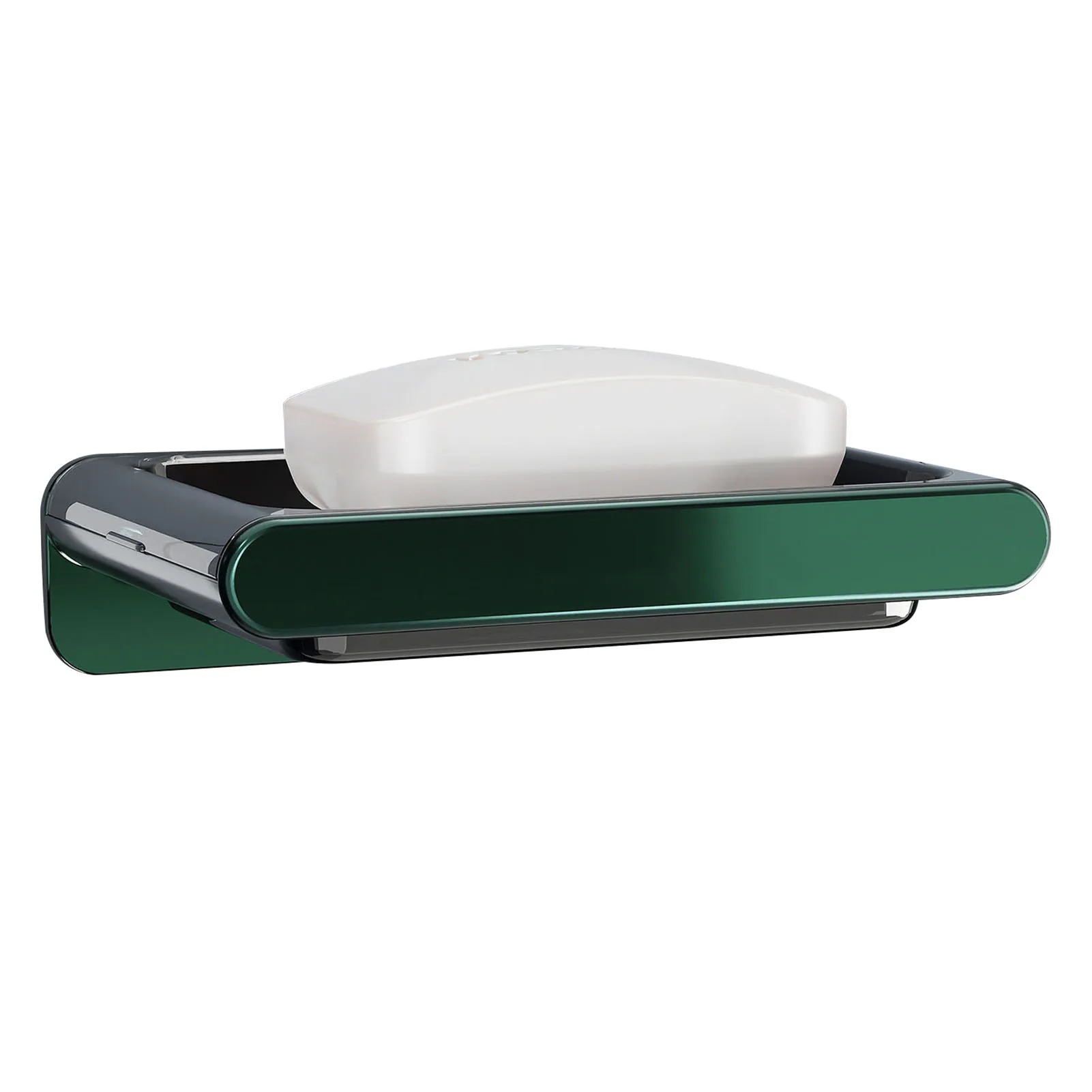 

ABS Soaps Dish Non-Slip Self-Draining Soaps Holder for Kitchen Bathroom
