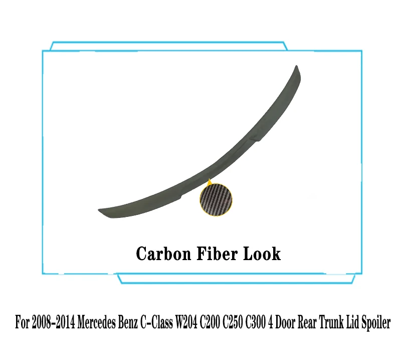 

Спойлер для заднего багажника Mercedes Benz C Class W204, спойлер M4 C180 C200 C300 седан 2010-2014, аксессуары для корпуса из АБС-пластика