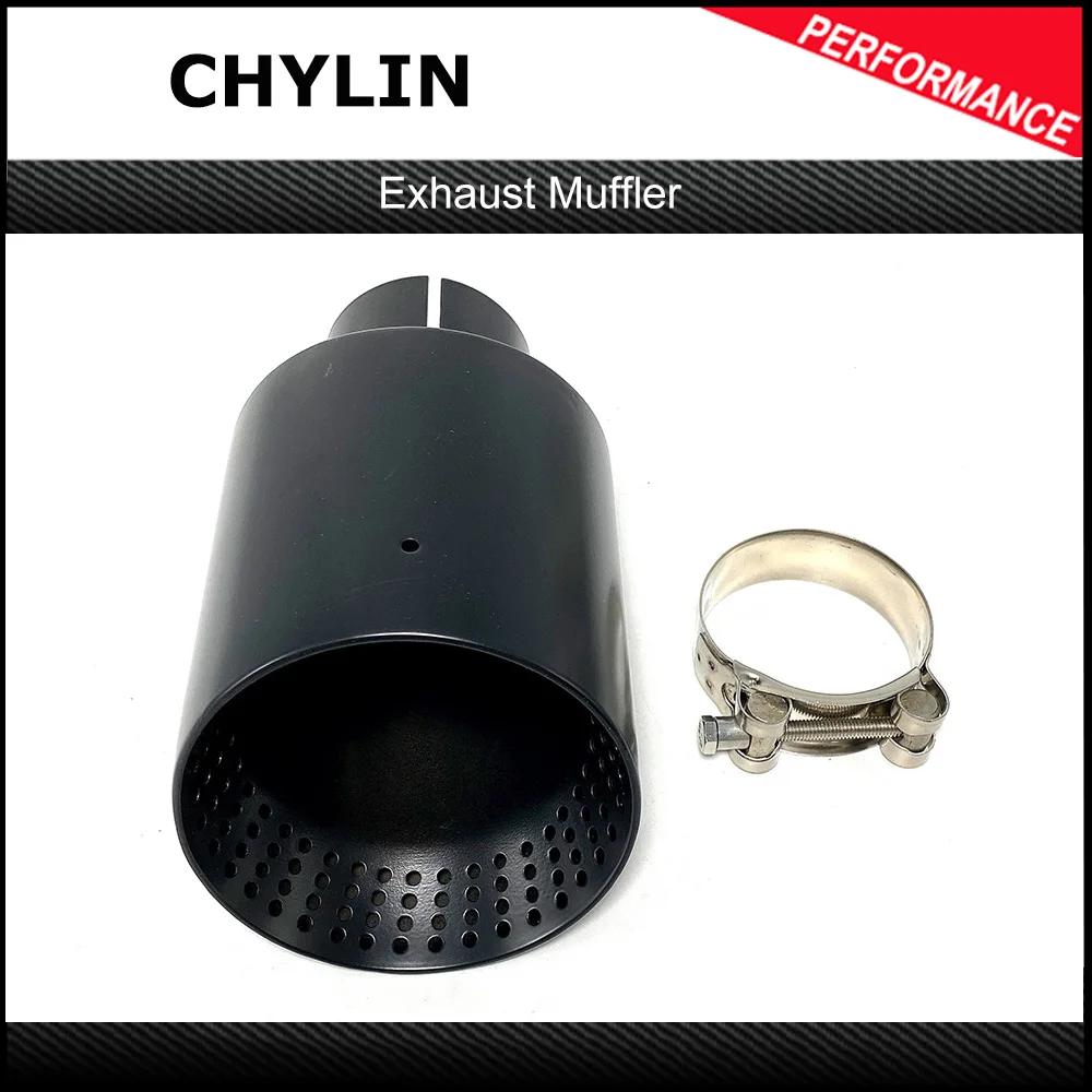 

1 шт., универсальный глушитель выхлопной трубы из нержавеющей стали