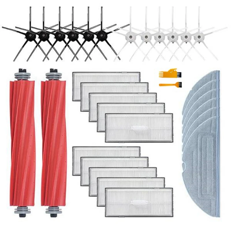 

32 Pcs Brush Hepa Filter Mops For Xiaomi For Roborock S7 T7S T7plus Vacuum Cleaner Replacement Parts Accessories