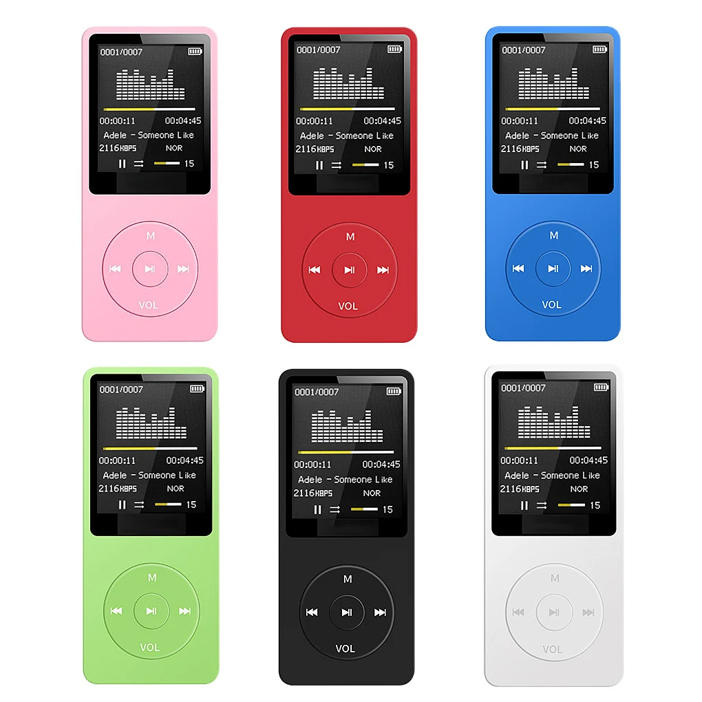 Портативный мини USB Flash LCD цифровой MP3-плеер с поддержкой флеш-памяти 64 ГБ TF слот