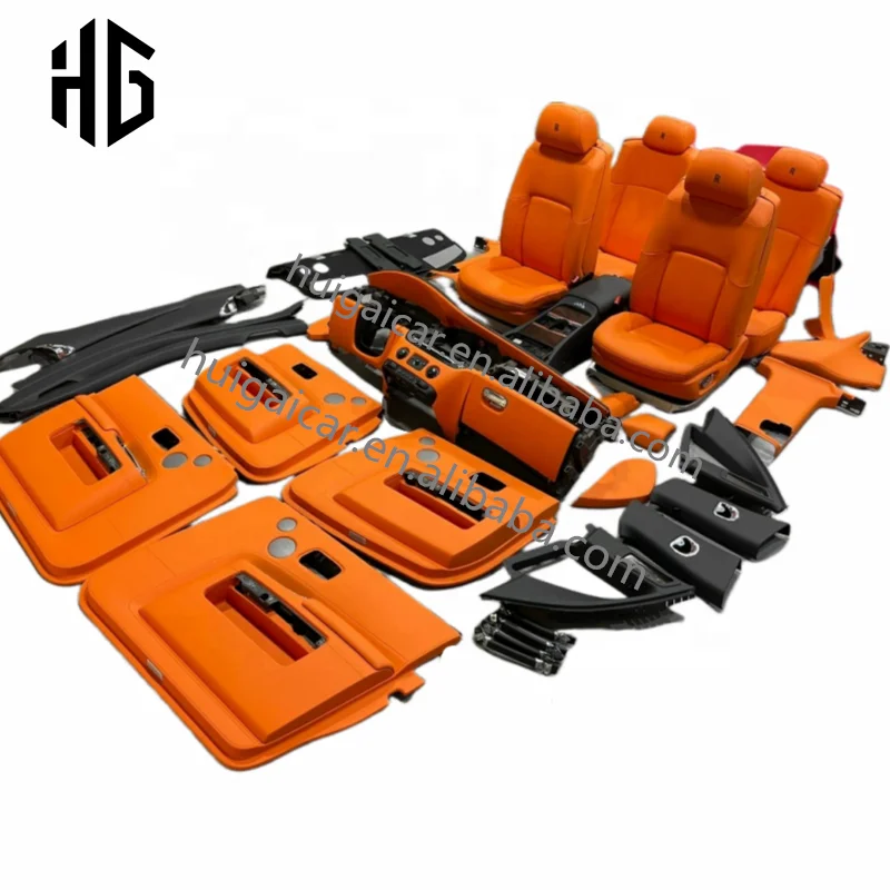 Оранжевый echte Kohle faser Innen verkleidungen Renn Flex Rollen Royce Phantom Generation 6 zubehör