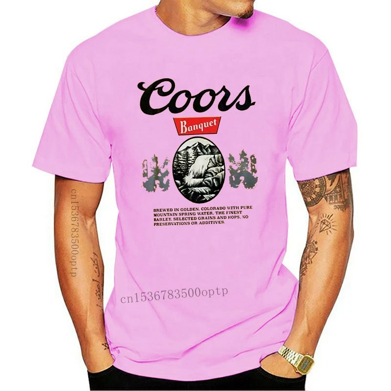 

Camiseta de cerveza de banquete Coors, modelos básicos, nueva