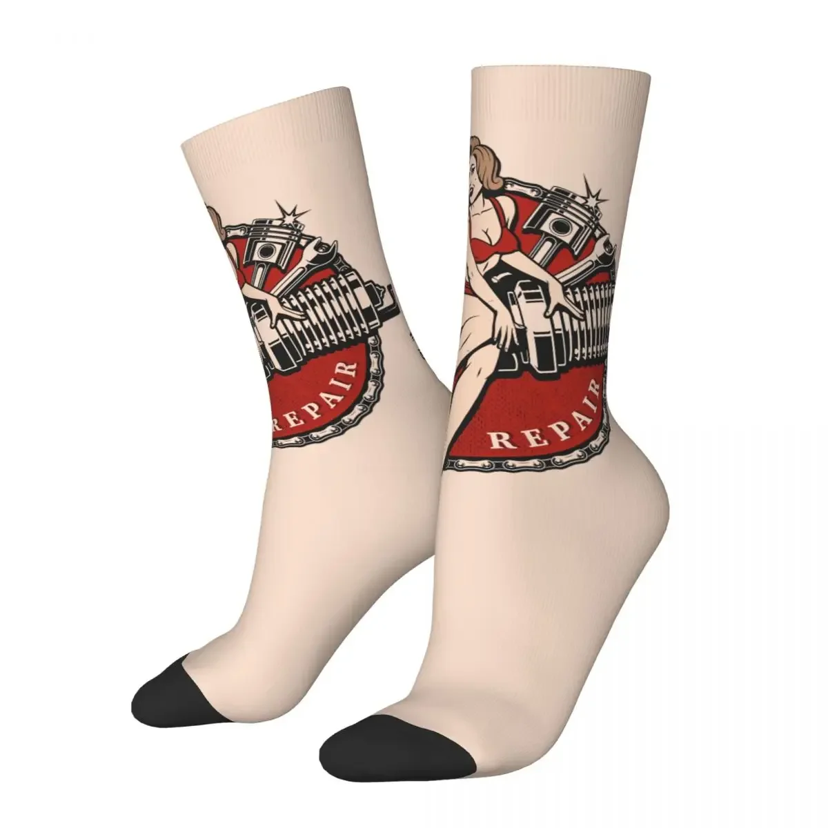 Носки мужские компрессионные забавные винтажные в стиле ретро старой школы