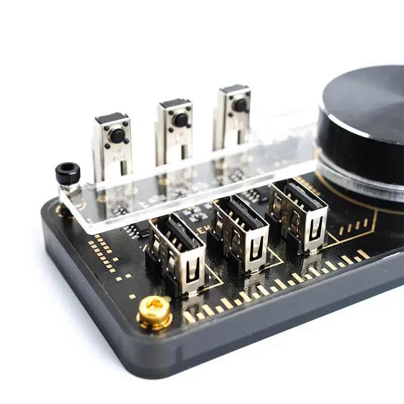 

EleksMaker Geek Desktop Controller USB Computer Expansion Dock Boyfriend Gift Table with Custom Keys