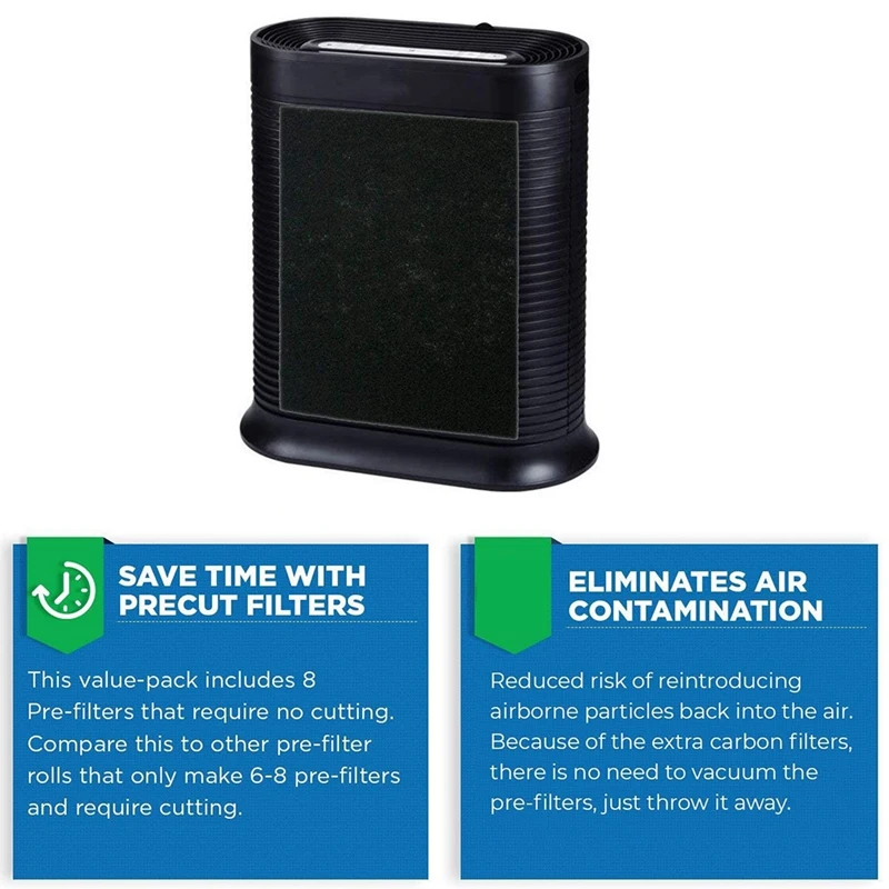 2 углеродных фильтра HEPA + 4 подходят для очистителей воздуха Honeywell HPA100 и HPA090 HPA094 HPA104
