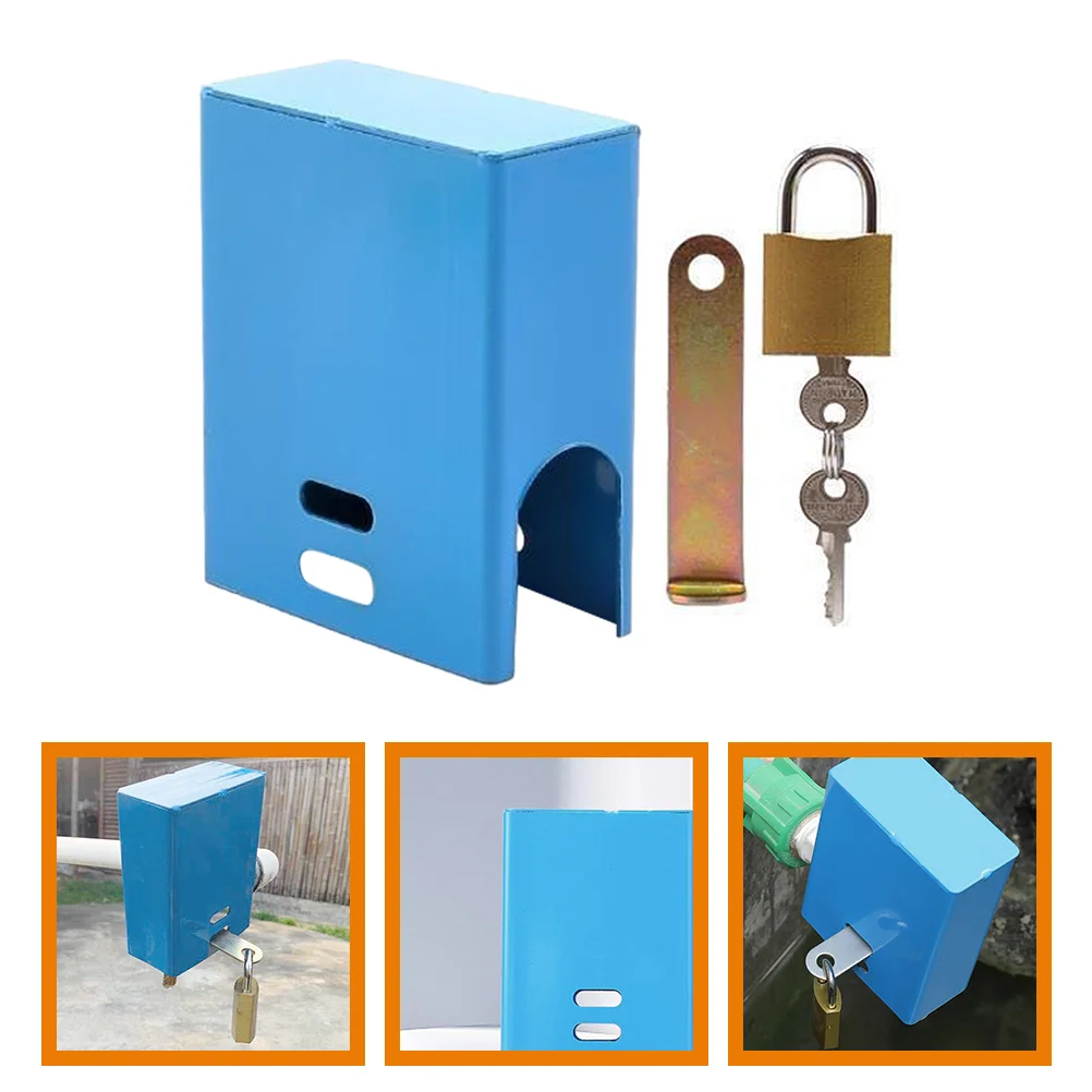 

1 Set of Lockable Cover Protective Cover for Tap Tap Lock Outdoor Locking System