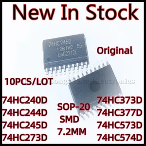 10PCS/LOT 74HC240D 74HC244D 74HC245D 74HC273D 74HC373D 74HC377D 74HC573D 74HC574D SOP-20 SMD 7.2MM New In Stock IC chip
