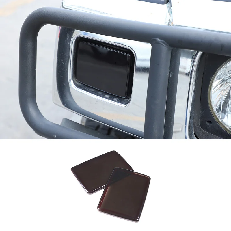 

For Hummer H2 2003-2009 ABS Black Car Tail Light Cover Front Turn Signal Signal Lamp Protector Cover Car Exterior Accessories