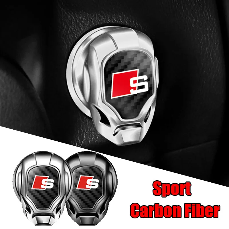 

1Pcs Car Interior One Button Start Decorativo Stickers for Audis S A1 A3 A4 A5 A6 A7 A8 Sline S3 S4 S5 S8 Q3 Q5 Q7 C5 C6 C7 TT