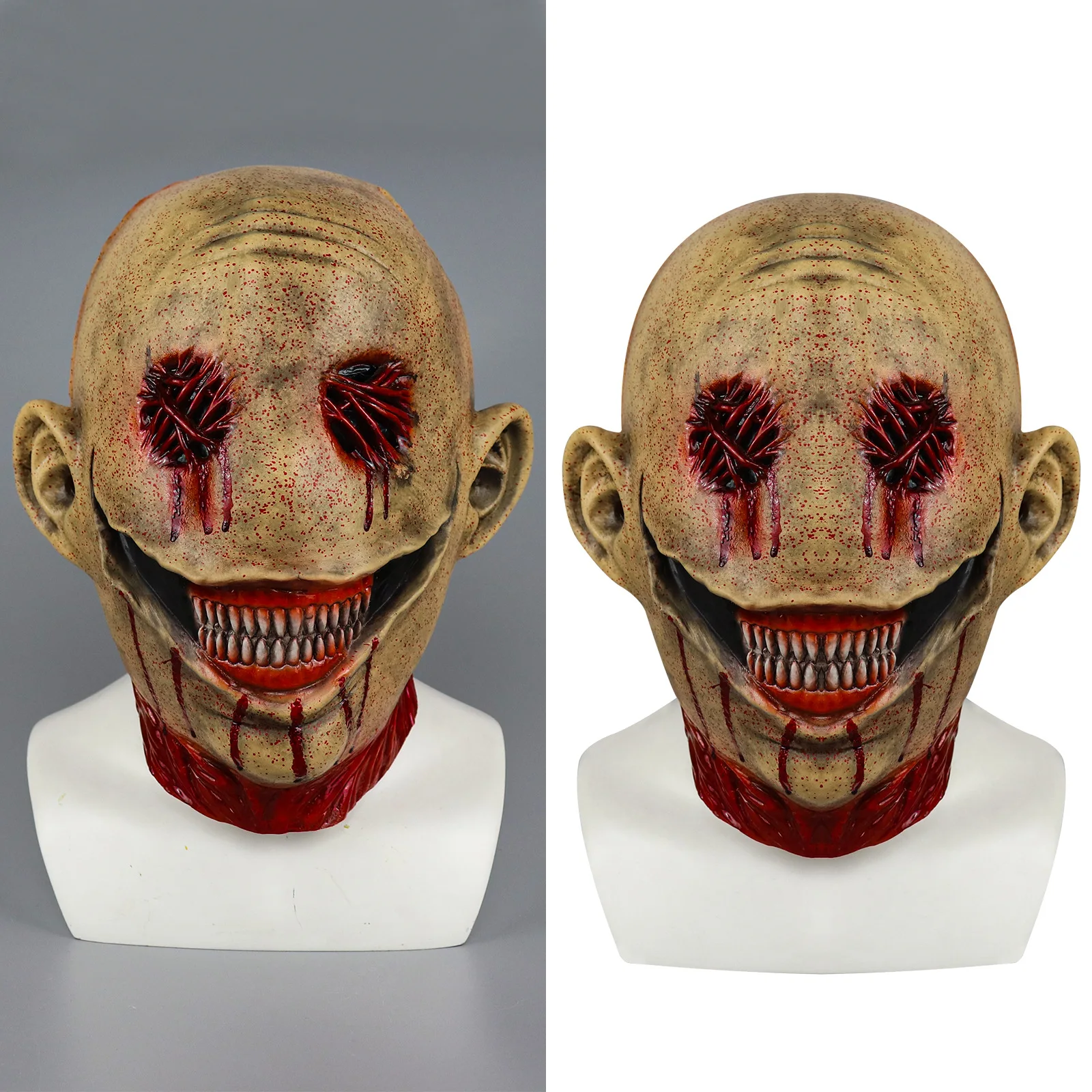 

Маска для мужчин, страшный шлем клоуна на все лицо из аниме «Демон», реквизит для костюма из латекса