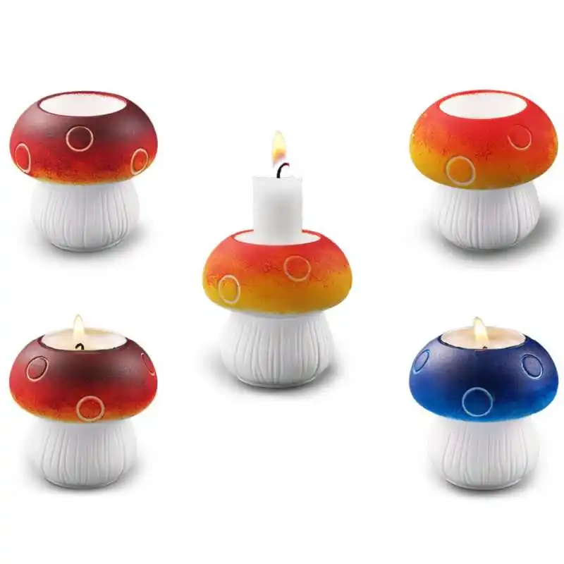 Подсвечник в виде гриба сделай сам силиконовая форма гипсовое украшение для