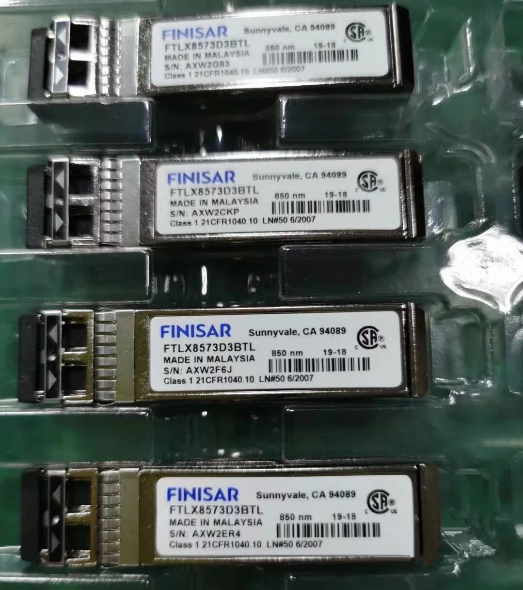 FINISAR 10G Sfp Fiber FTLX8573D3BTL SFP+ 10G 850NM 300M  Multimode Fiber Transceiver Module/Finisar Network Adapter General Sfp