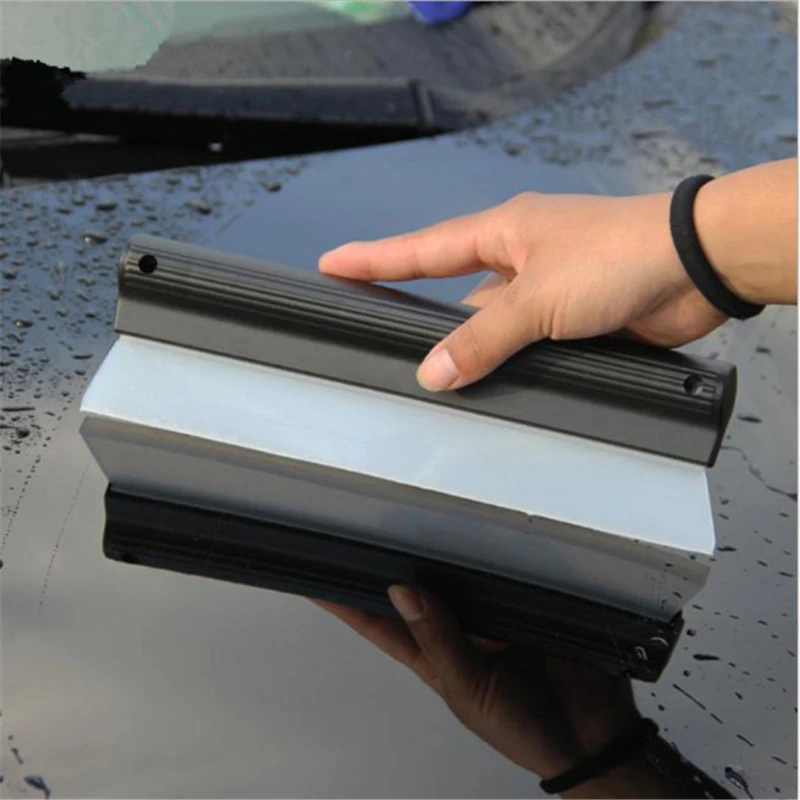 

Flexible Soft Silicone Wiper Car Window Cleaning Glass Scraper Silicone Handy Squeegee Car Blade Clean Scraping Film Scraper