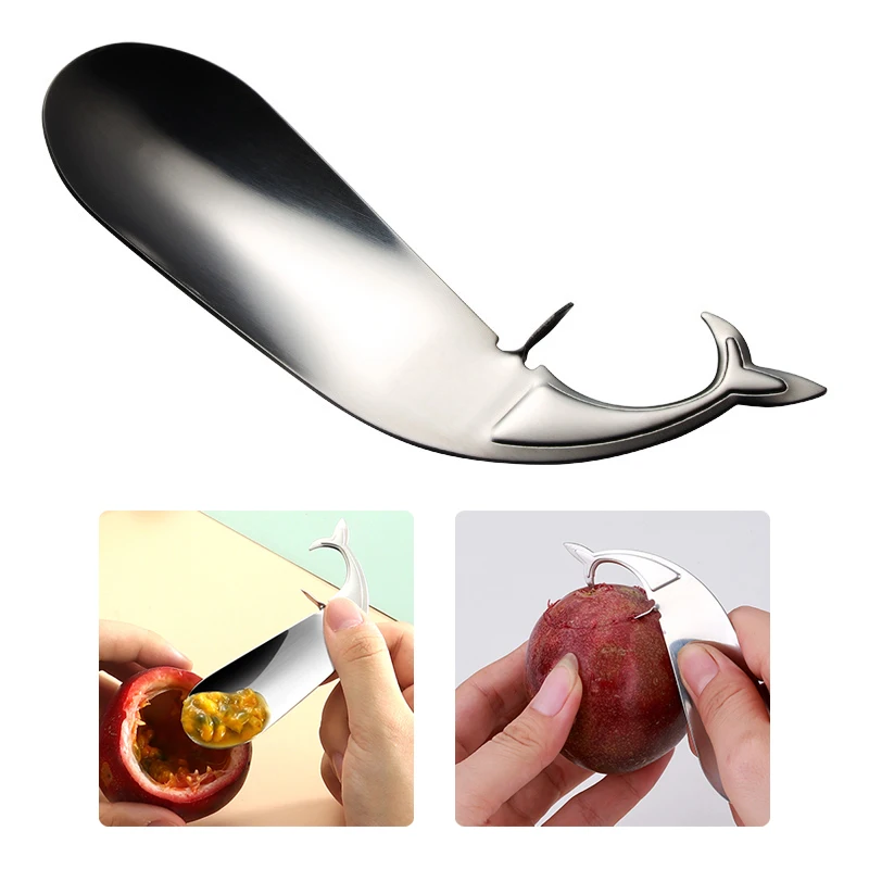 

Dolphin Shaped Fruit Opener Passion Fruit Spoon Melon Avocado Spoon Opening