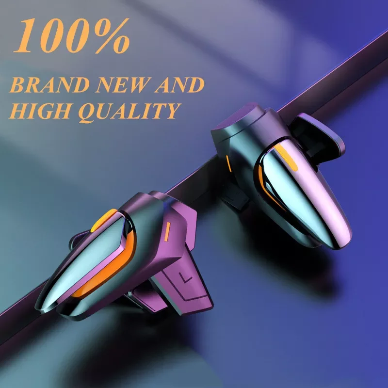 

NEW2023 DY01 Mobile Gaming Controller L1R1 Trigger Button for PUBG Aim Shooting Gamepad Joystick for IPhone IOS Android Smart Ph