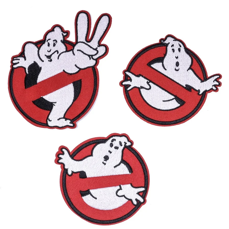 

3Pcs Cartoon Ghost Ironing Embroidered Patches For on Hat Jeans Sticker Sew-on DIY Clothes pants Iron on Patch Applique