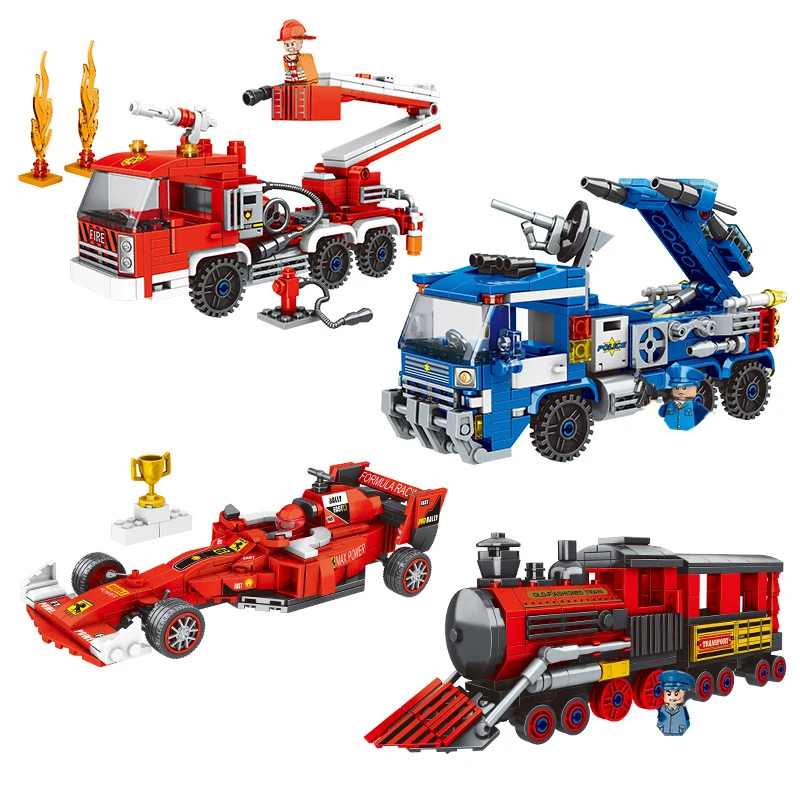 

Новинка 2023, городской трафик, паровой поезд, полиция F1, гоночный автомобиль, пожарная модель, Классическая модель, детские игрушки, подарок для мальчика