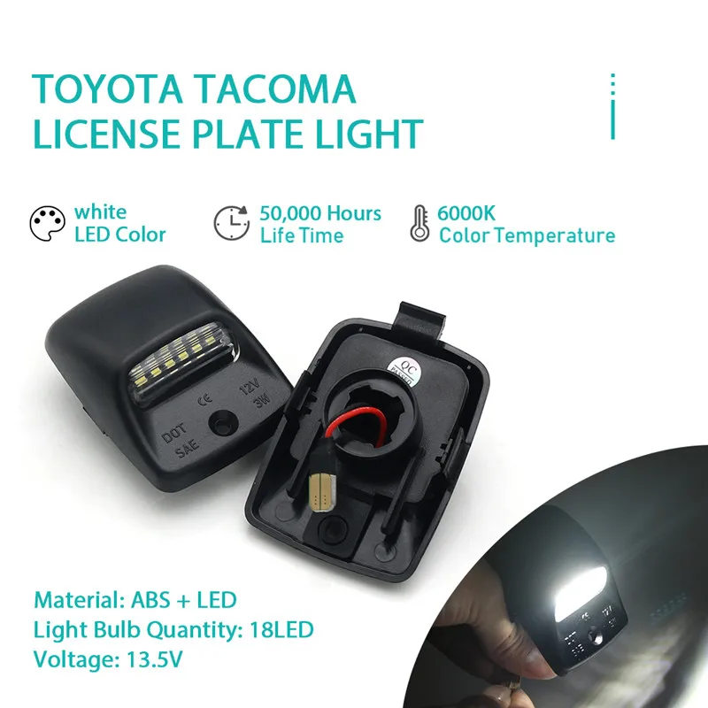 2 шт./компл. автомобильные аксессуары для Toyota Tacoma 2005-2015 Tundra 2000-2013 светодиодная