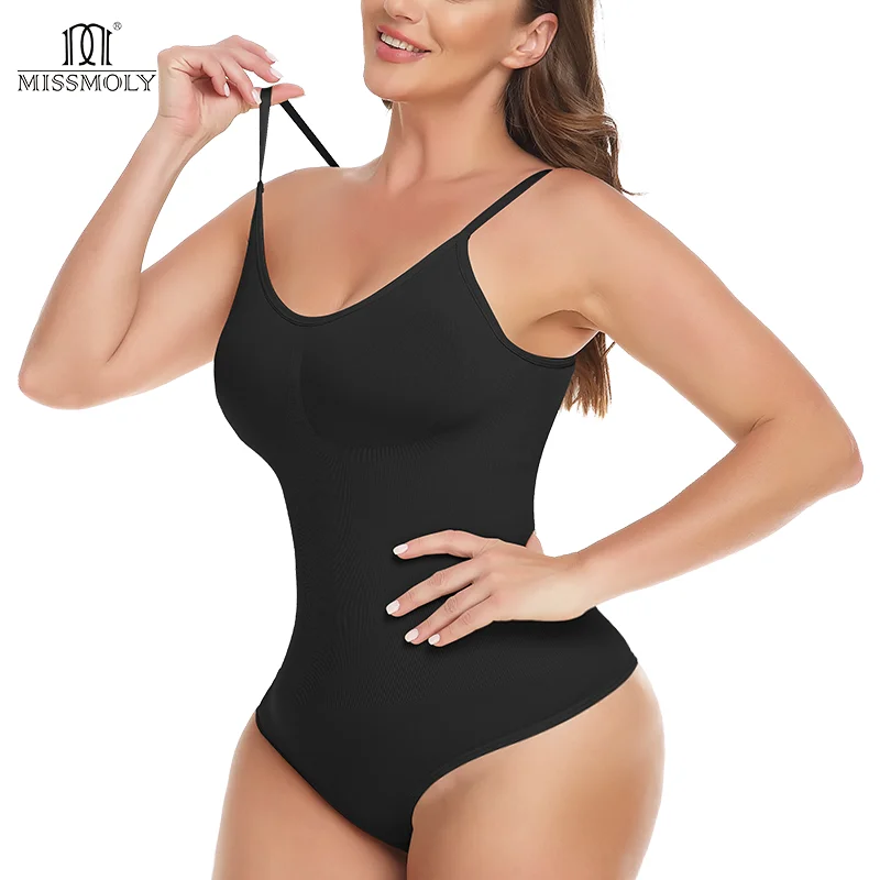 Women Sexy Thong Bodysuits Corsets Butt Lifter Waist Trainer Shapewear MISS MOLY Seamless Strap Tummy Slimming Skims Shaper Faja