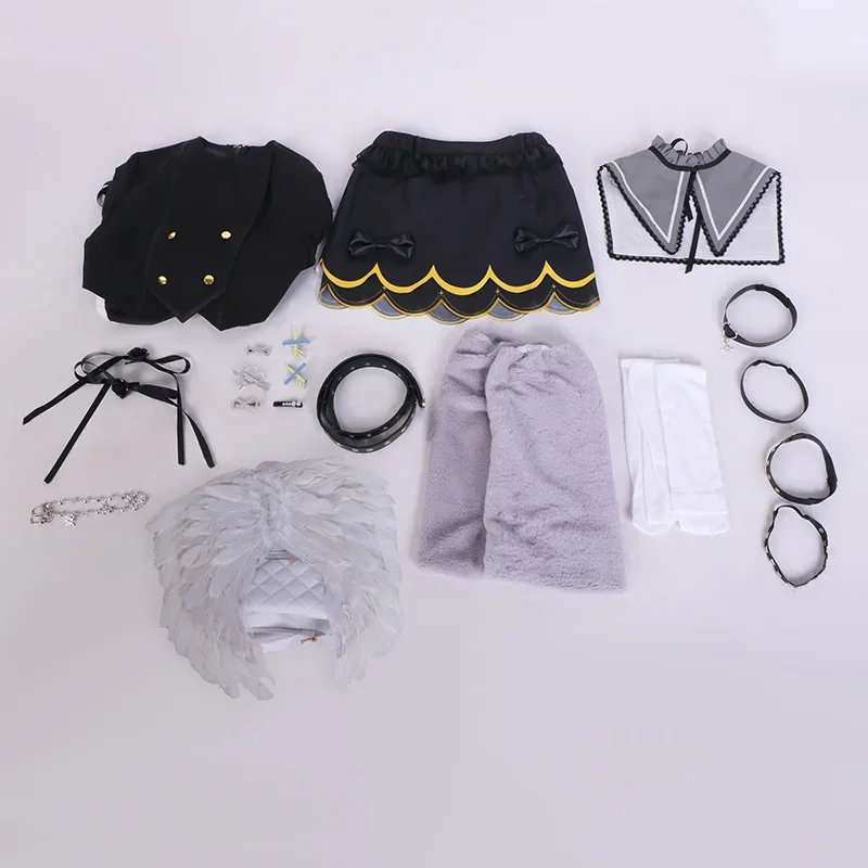 Игра Vtuber Nijisanji Amamiya Kokoro Косплей Костюм Парик Одежда на Хэллоуин Женский