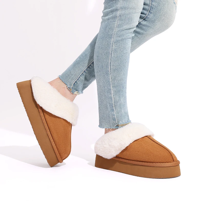 Женские зимние пушистые шлепанцы Smile PoP теплые домашние тапочки Мягкие Замшевые