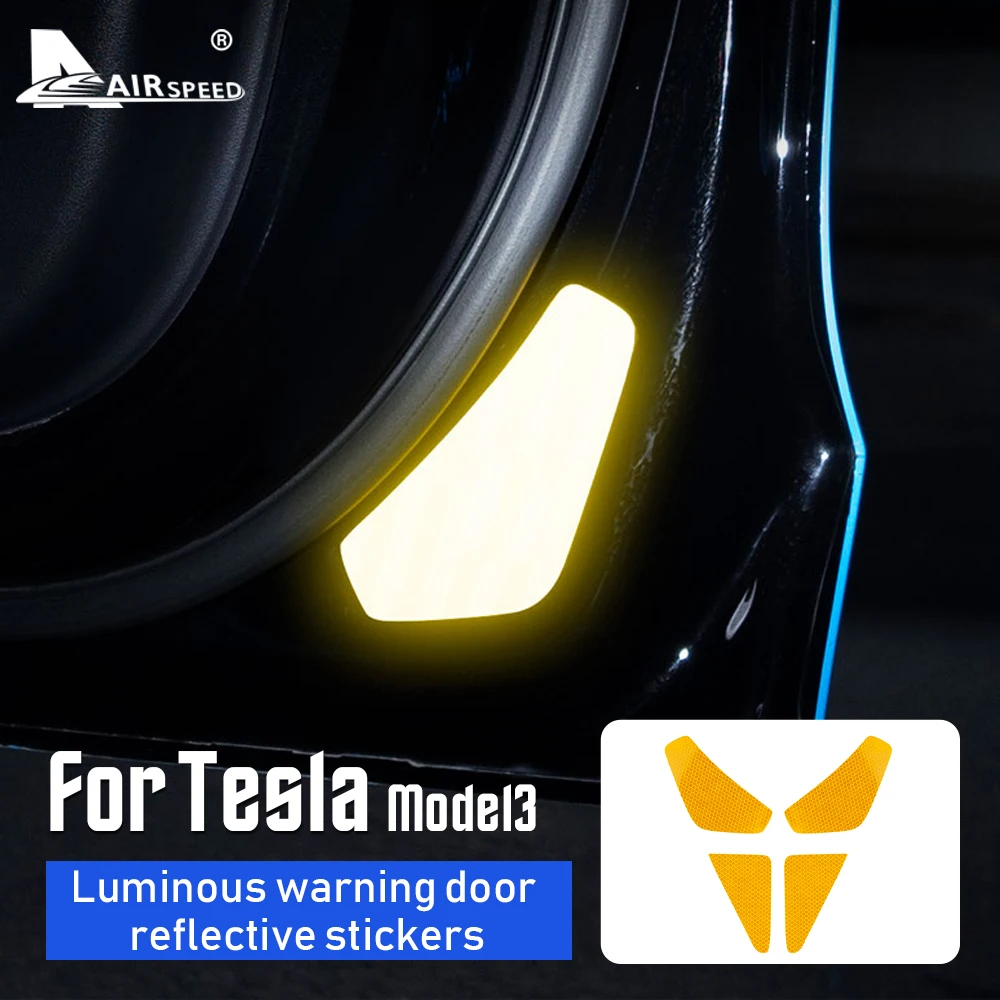 

4 шт., светоотражасветильник полосы для дверей Tesla Model 3