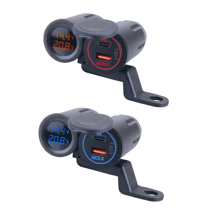 

Автомобильное зарядное устройство с двумя USB-портами, 12/24 В