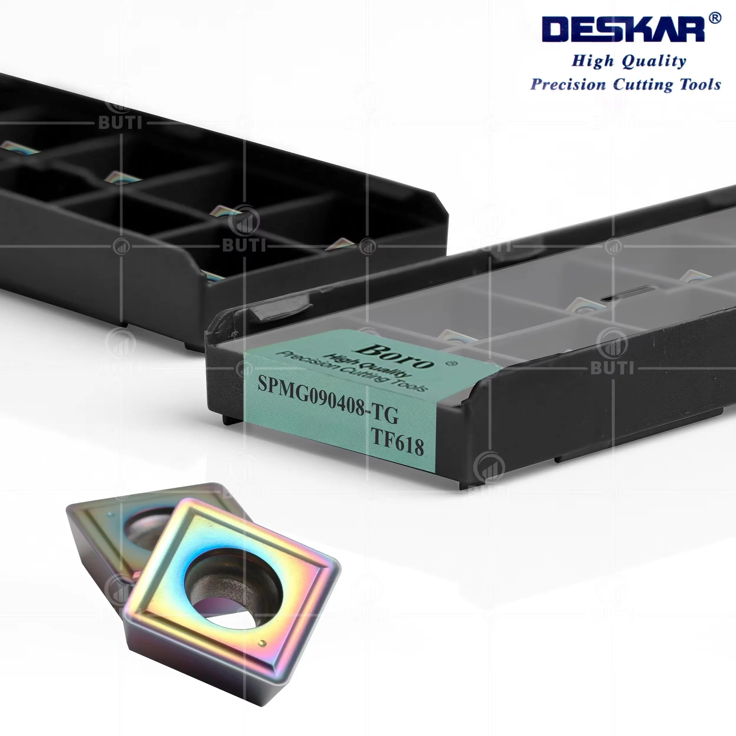 Фото Твердосплавные токарные пластины DESKAR 100% оригинал SPMG040204/110408-TG WCMX030208/WCMT06T308-SF TF618 для обработки закаленной стали №2