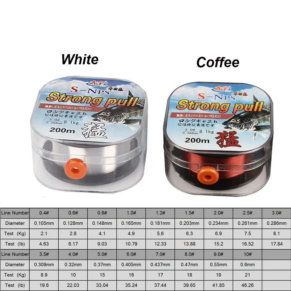 200 м японская рыболовная леска с фторуглеродным покрытием прочная плавательная