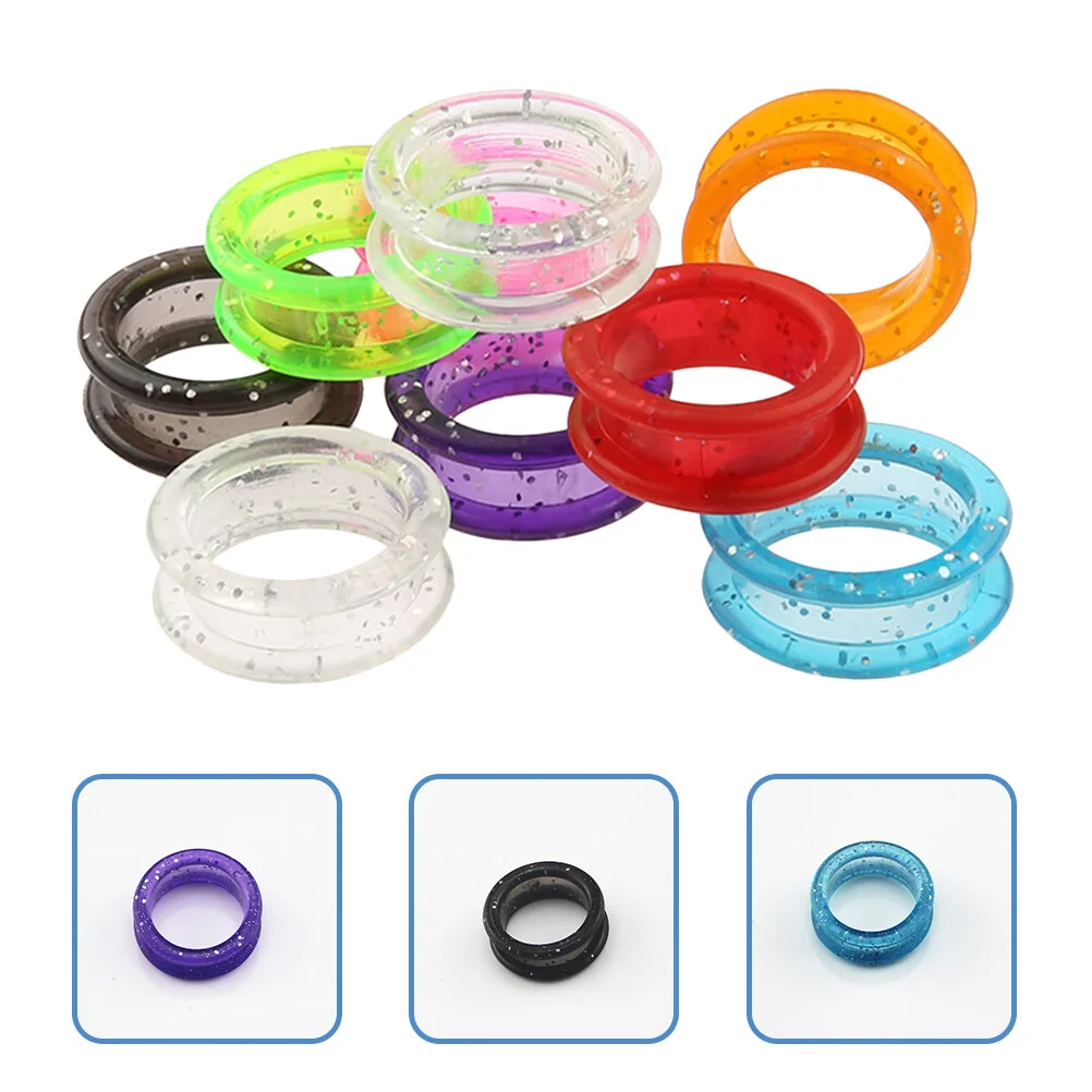 

16 Pcs Thumb Hair Clip Silicone Finger Ring Protective Barber Stylist Pad Silica Gel Haircutting Styling Accessories