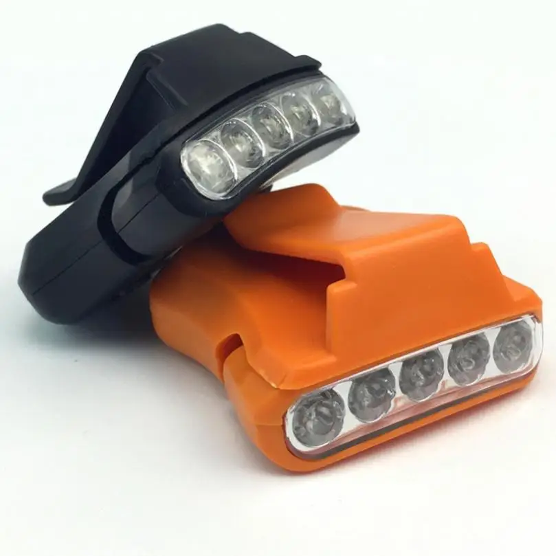 

1 Piece Clip Cap Type 5 LEDs Light for Outdoor Sports 2 Colors