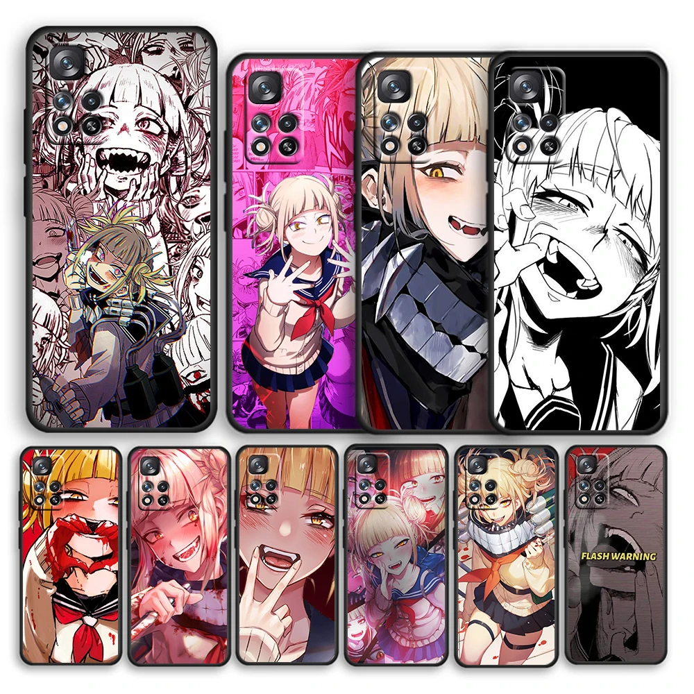 

Anime Himiko Toga Black Phone Case For Xiaomi Redmi Note 12 10 11 9 Pro Plus Speed 11E 11S 11T 10S 9T 9S 8T 8 5G