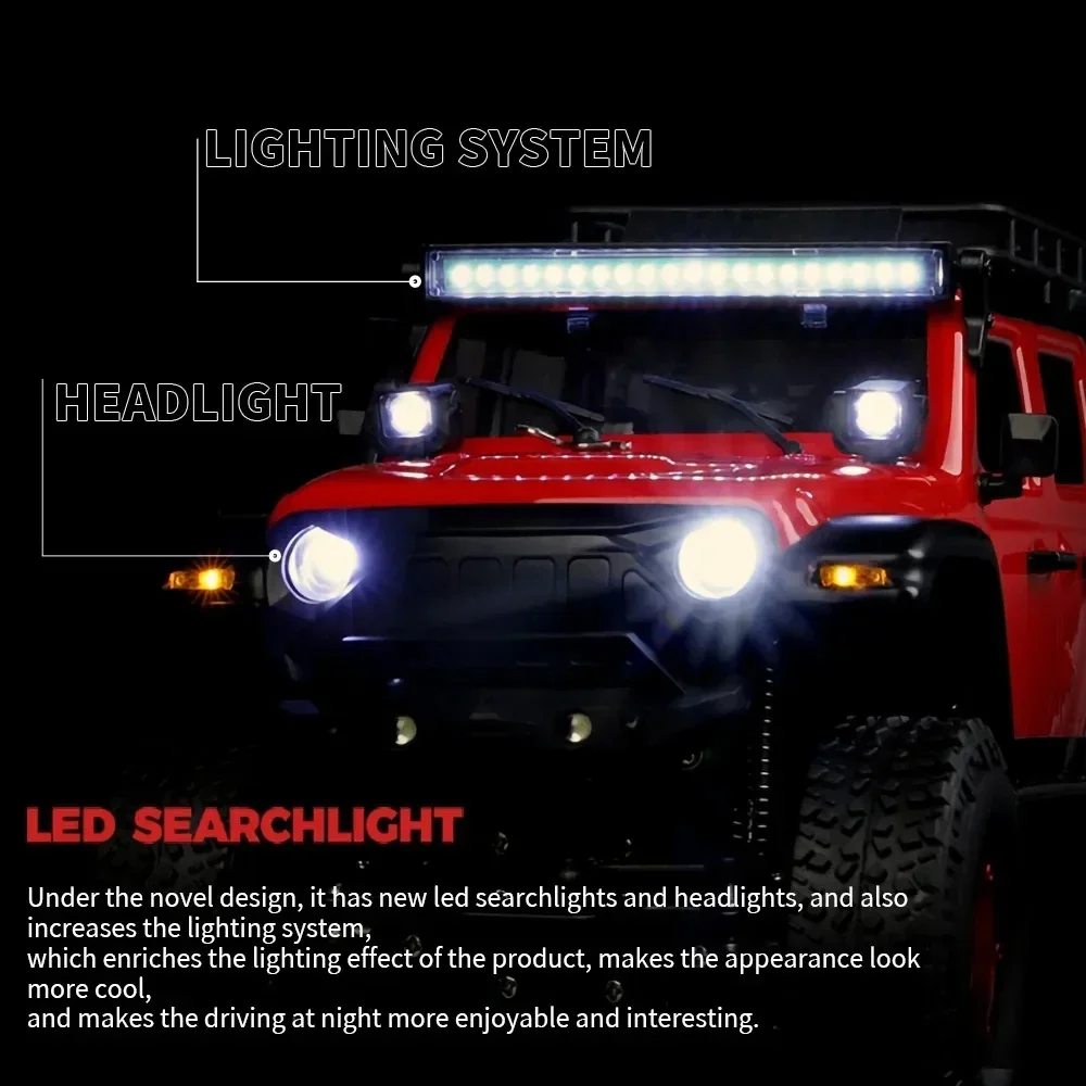 Wltoys 2428 1:24 Мини Радиоуправляемый автомобиль 2 4G со светодиодной подсветкой 4WD
