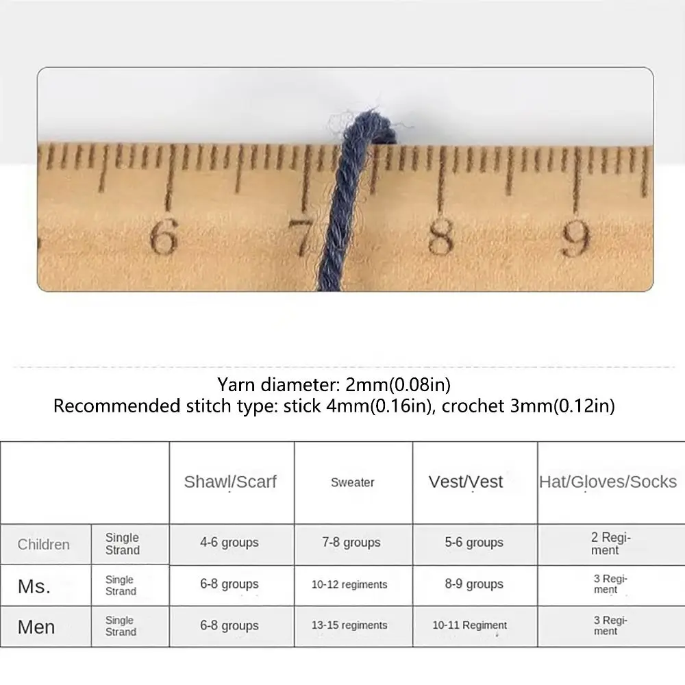Мериносовая пряжа из чистой шерсти для вязания крючком ручной работы