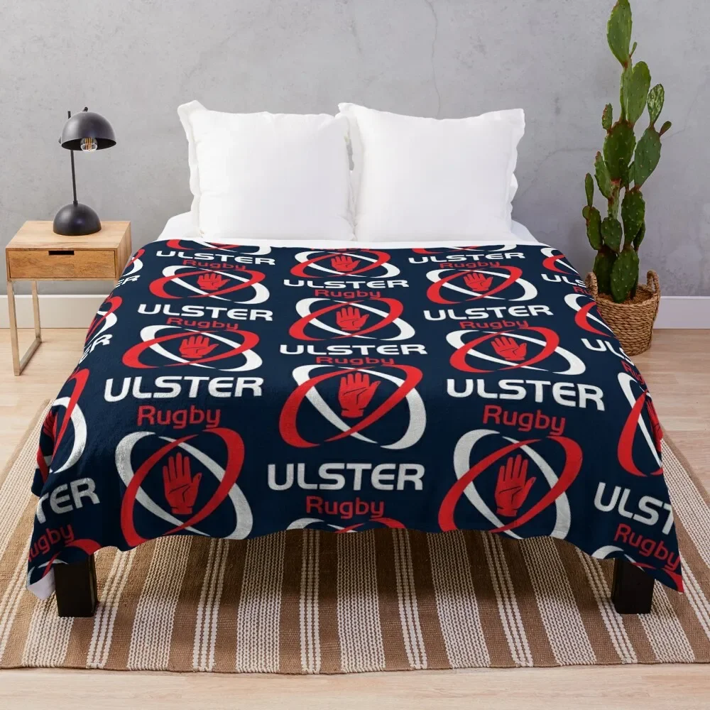Фото IRFU - Плед с культовым дизайном Ulster Rugby, современный дизайн, мягкий плед для домашнего декора №1