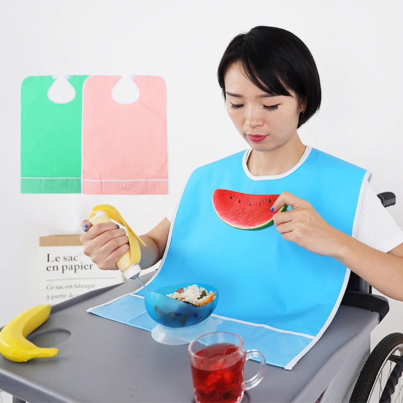 

Adult Bib Protector Bibs Mealtime Waterproof Eating Clothing Apron Reusable Elderly Protectors Aid Scarf Adults Unisex Bib