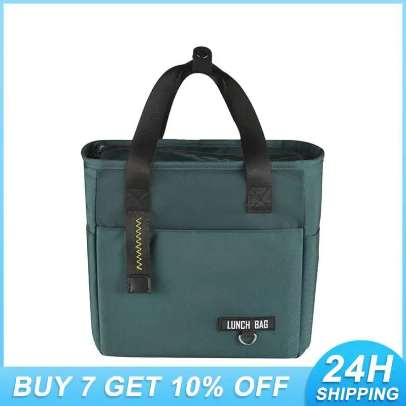 

Solid Color Fashion Meal Bag Peva Is Not Afraid Of Water. Pink Hot Lunch Bag Insulated Meal Bag Waterproof And Moisture-proof