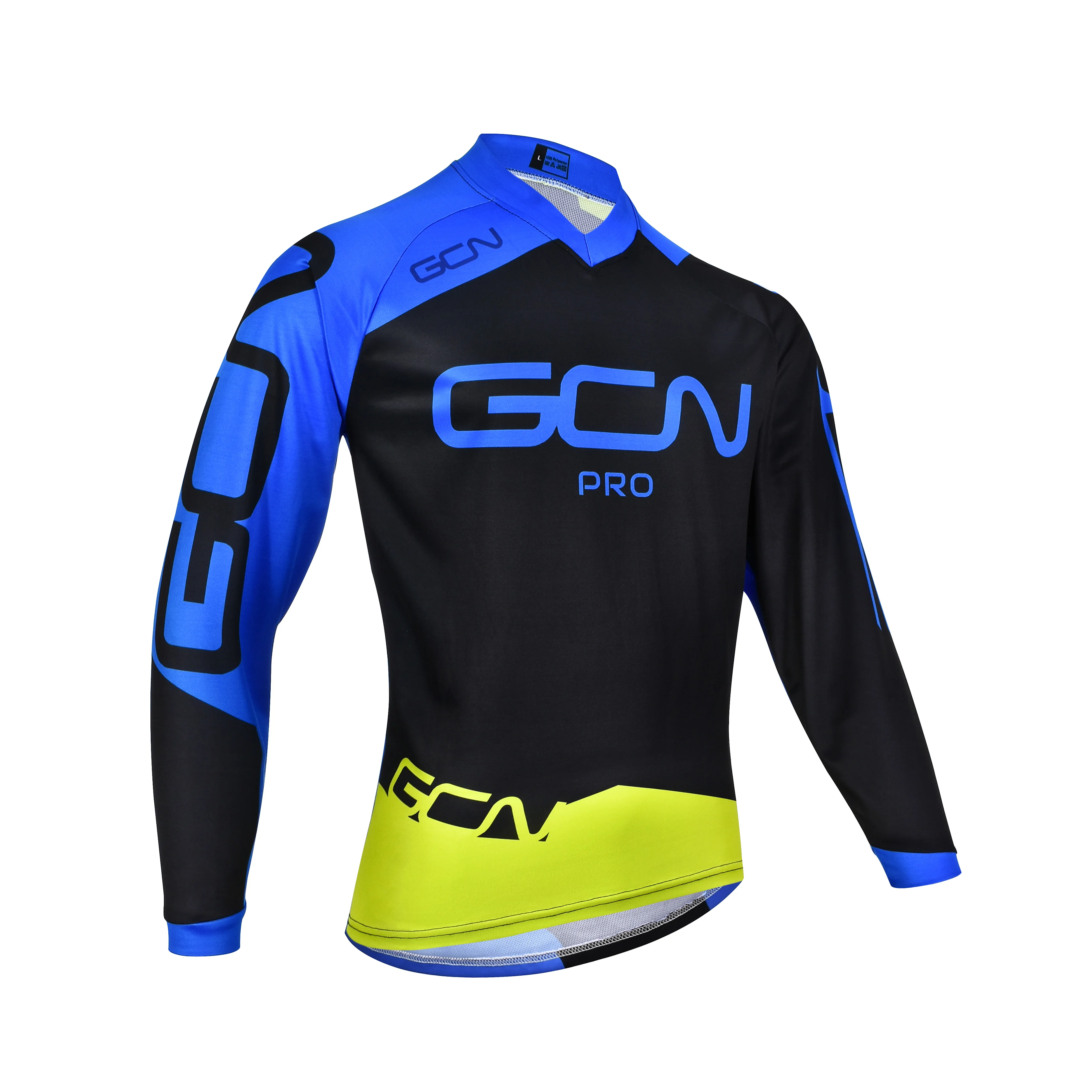 

New men's round neck long sleeve PRO GCN breathable mountain bike motocross jersey downhill