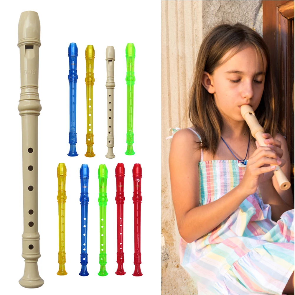 Flute Instrument Plastic Portable Professional Flute Lightweight Detachable Smooth Nontoxic Instrument Accessories