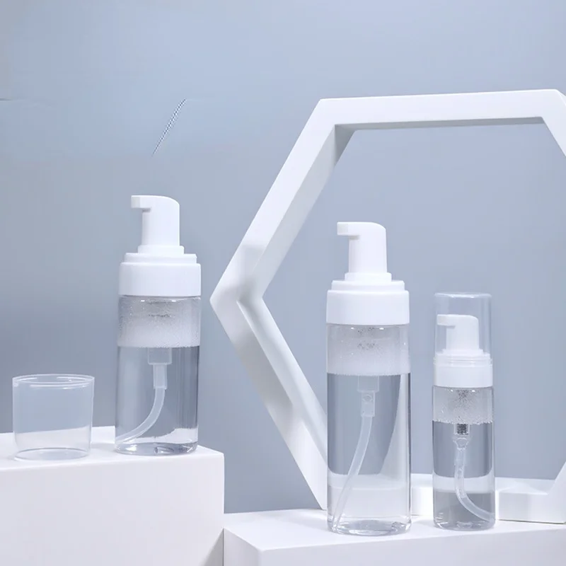 

30/50ml Foaming Soap Bottle Empty Plastic Mousse Facial Cleanser Pump Bottle Refillable Lotion shampoo Dispenser