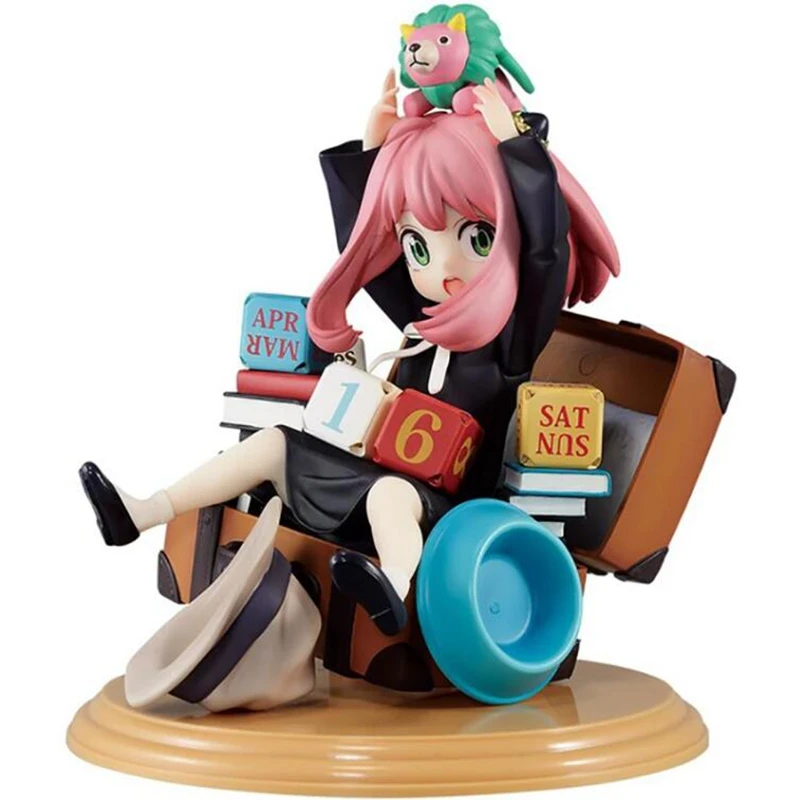 

15cm SPY×FAMILY Anime Figure Anya Forger Action Figure SPY FAMILY Block Calendar Anya Forger Figurine Collection Model Doll Toys