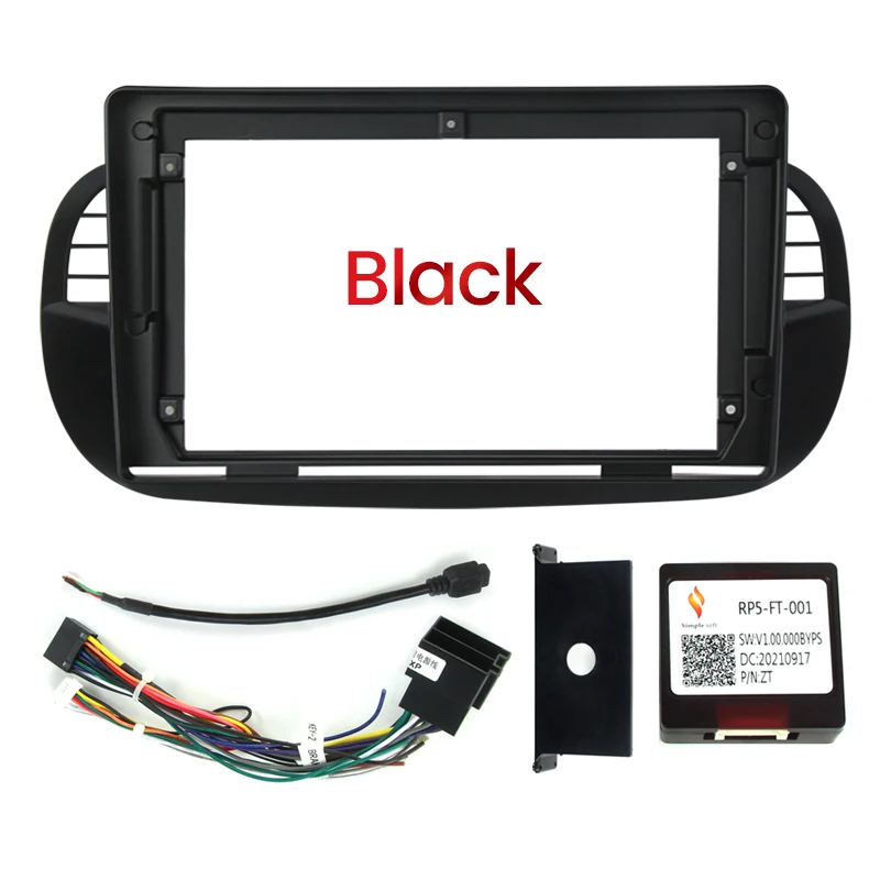 1Din Автомобильная рама Fascia Для Fiat 500 DVD монтажный комплект Адаптер для установки