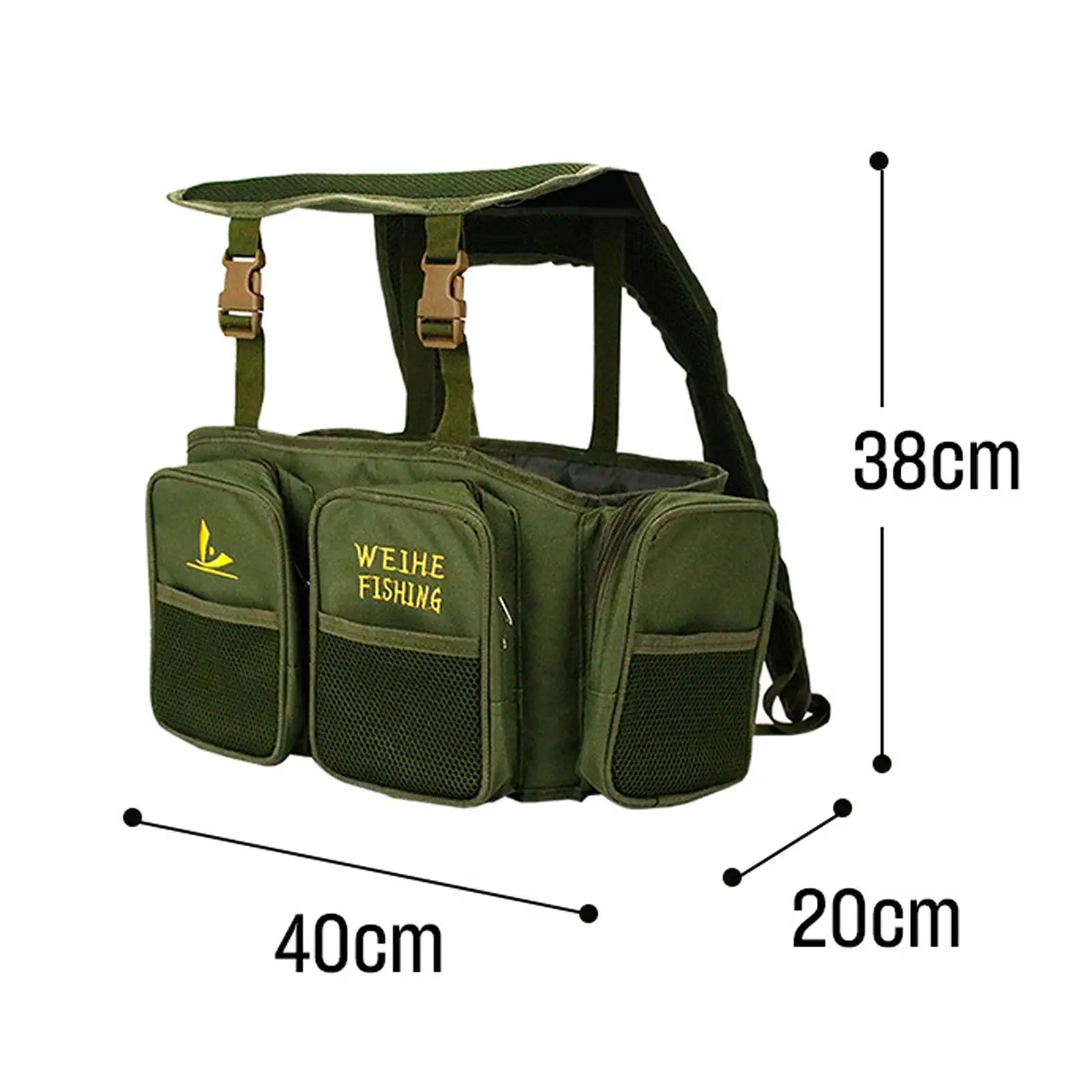 

Multifunctional Fishing Tackle Storage Bag Resistant Lure Gears Storage Pouch Waterproof for Sea Fishing Camping Hiking